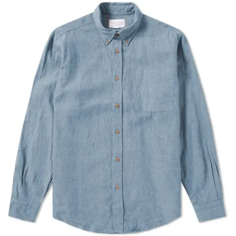 Button Down Tab Collar Shirt