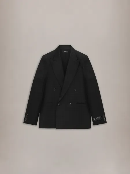TONAL MA QUAD DOUBLE-BREASTED BLAZER - Black