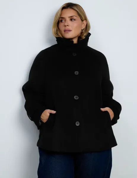 Live Unlimited London Wool Blend Car Coat