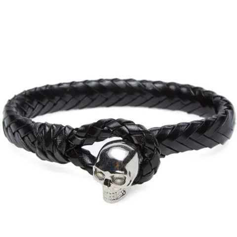 Single Braided Skull Bracelet
