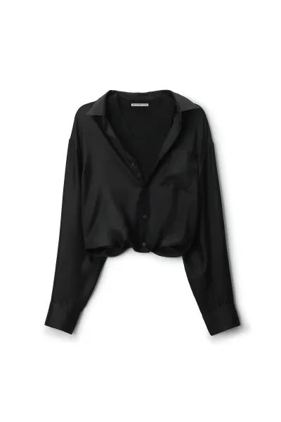 SILK LAYERED CAMI SHIRT TOP