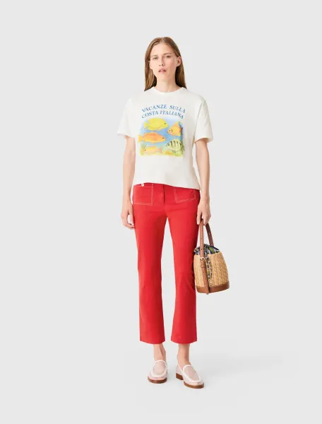 T-shirt with fish print