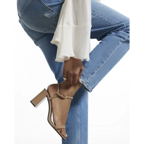 River Island Block Heeled Sandals