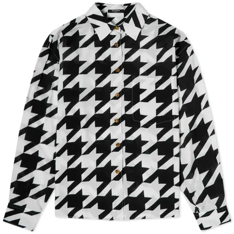 Oversized Houndstooth Shirt