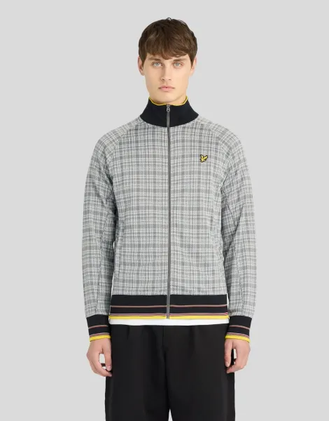 Lyle & Scott Hawick Cotton Check Track Jacket