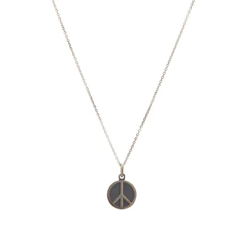 Peace Silver Pendant Necklace