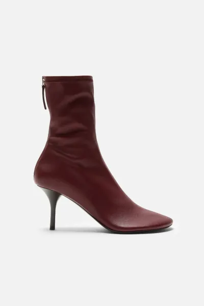 Leather ankle boot