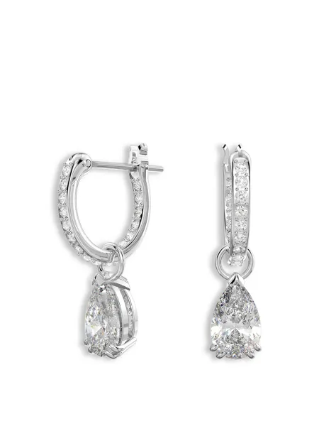 Swarovski Millenia Pear Cut Hoop Earrings