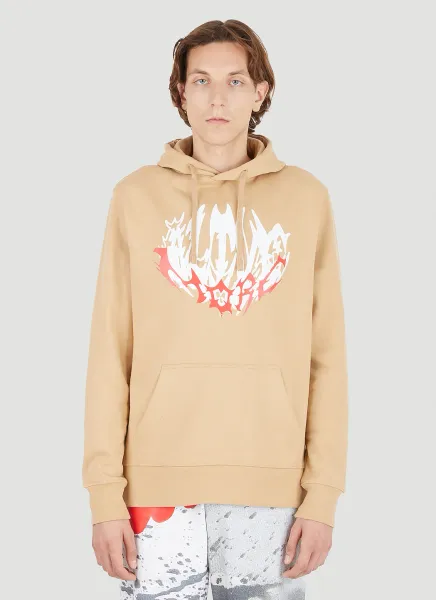 Vinyl Print Hooded Sweatshirt