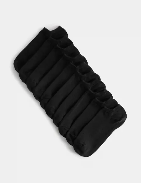 Marks & Spencer 10 Pack Cool & Fresh Trainer Liners Black