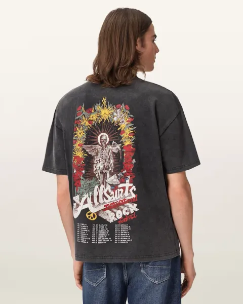 Roque Short Sleeve Oversized Crew Neck T-Shirt