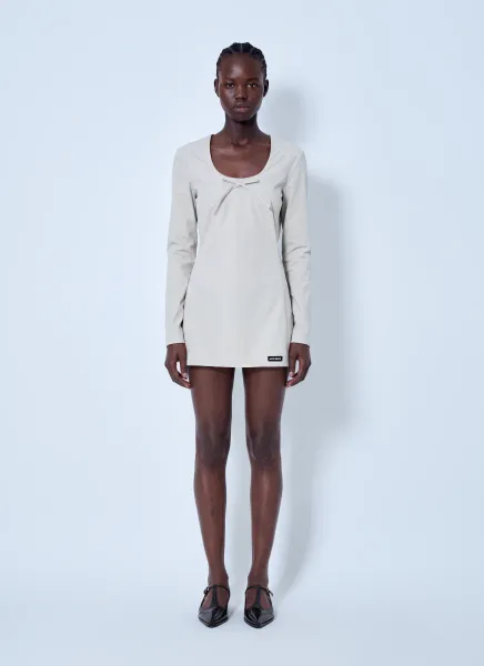 Stretch Poplin Mini Dress