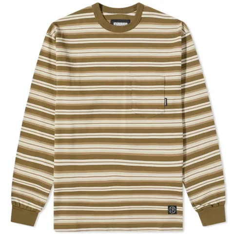 Long Sleeve Border Stripe Tee