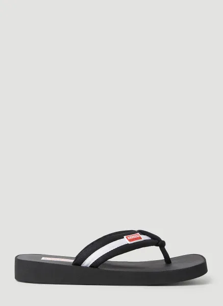 Logo Patch Flip Flops