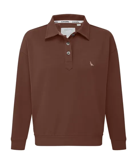 Schöffel Country Women's Horseley Rugby Sweatshirt - Chocolate