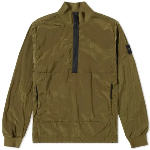 Nylon Metal Half Zip Jacket