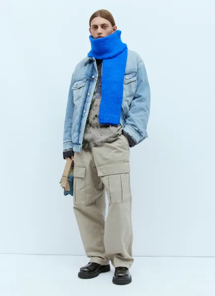 Logo Embroidery Cargo Pants