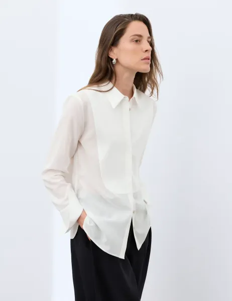 Autograph Wool Blend Collared Shirt