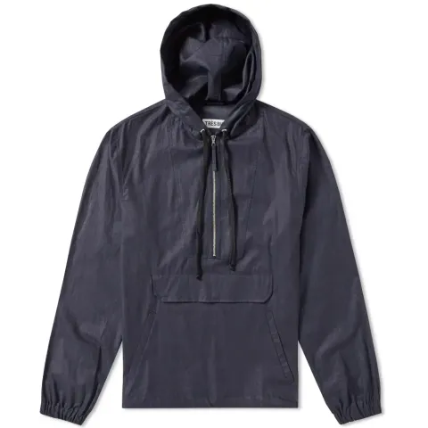 Technical Linen Pop Over Jacket