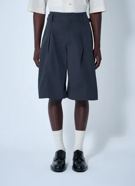 Pleated Bermuda Shorts