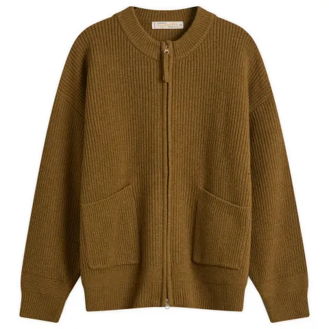 Wool Deck Zip Cardigan
