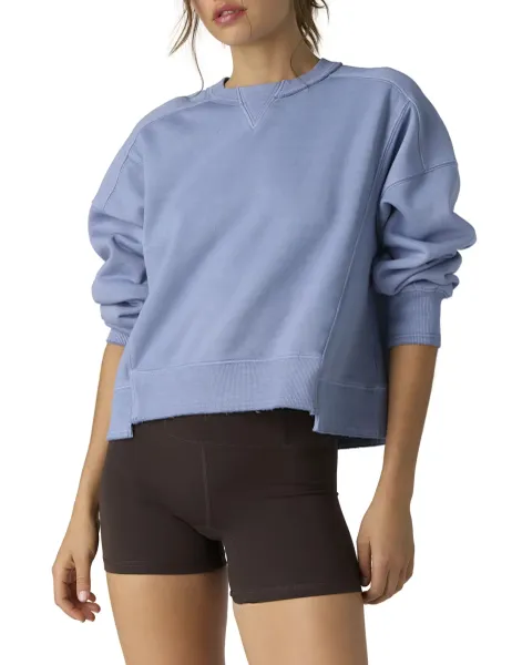 Cotton Rich Intercept Sweatshirt Light Blue