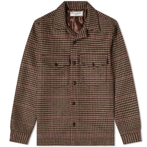 Jonas Houndstooth Wool Overshirt