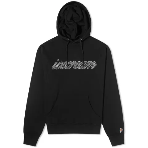 Chrome Script Popover Hoodie