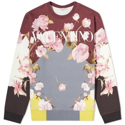 Floral Logo Crew Sweat