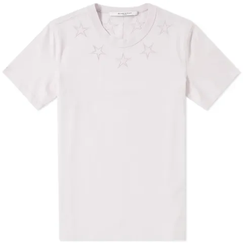 Star Embroidered Neck Tee