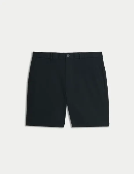 Autograph Textured Shorts Dark Navy