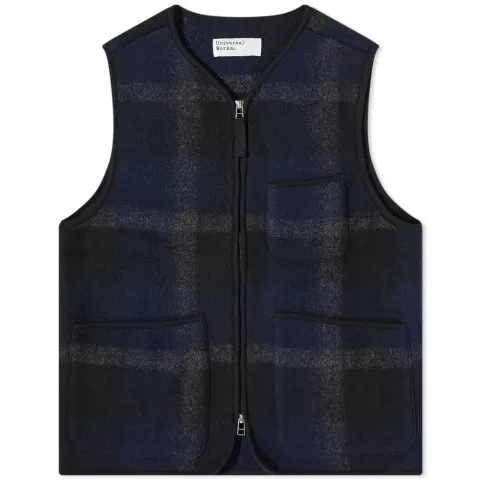 Plaid Zip Gilet