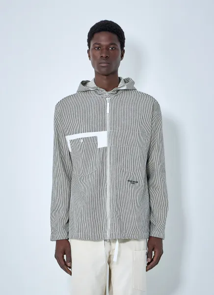 Striped Hooded Jacket