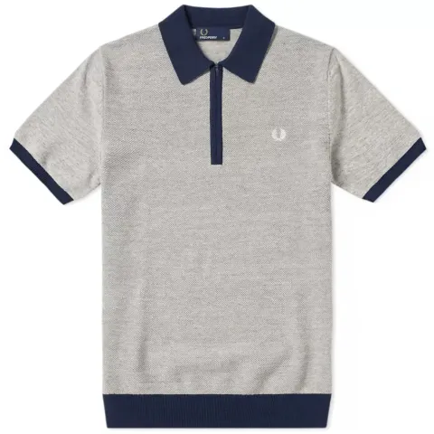 Fred Perry Colour Block Knitted Polo