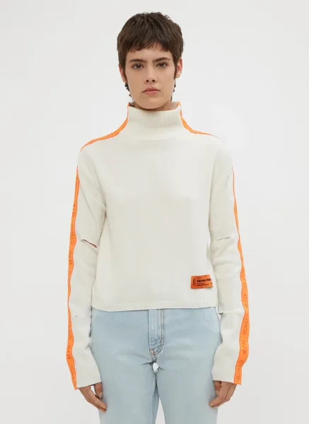 Cropped CTNMB Ribbed Turtle Neck Sweater