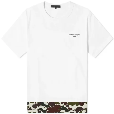 Camo Hem Logo Oversized T-Shirt