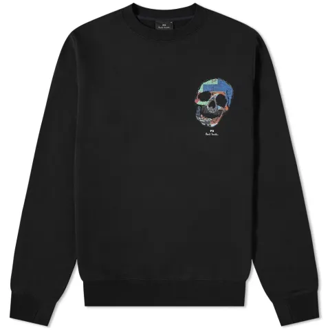 Skull Print Crew Sweat