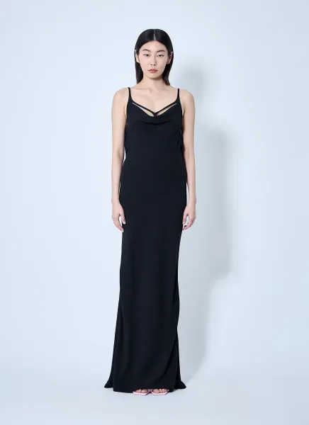 Crepe Maxi Dress