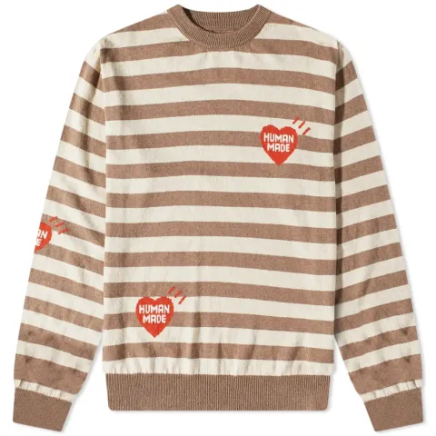 Stripe Heart Knit
