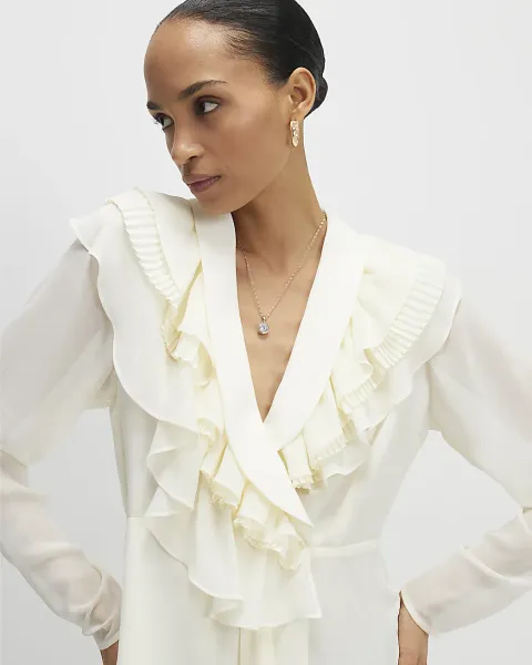 River Island Diamond Simulant Pendant Necklace