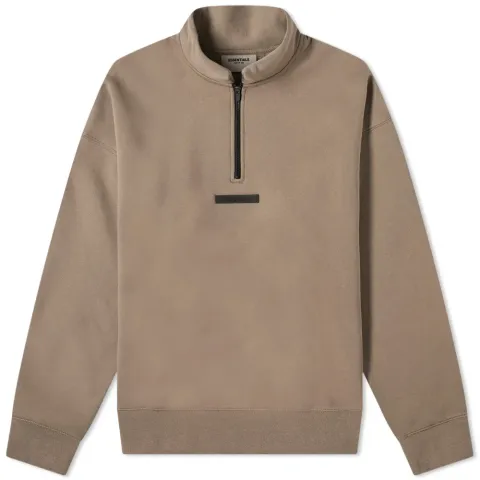 Mock Neck Half Zip Sweat