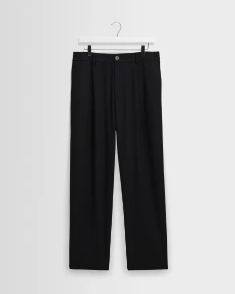 Malham - Navy Wool Blend Trouser