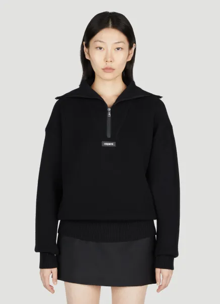Half-Zip Boxy Sweater