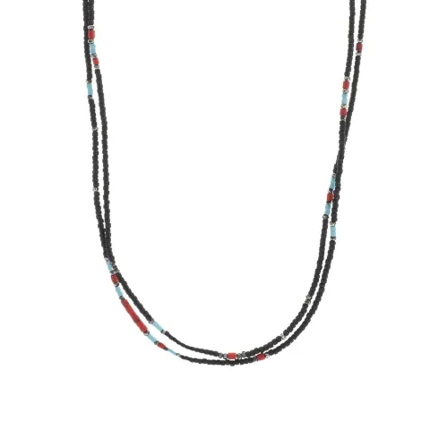 30" Stacked Mini Bead Necklace