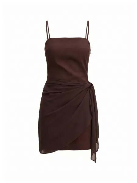 Forever New Sienna Petite Linen Sarong Mini Dress