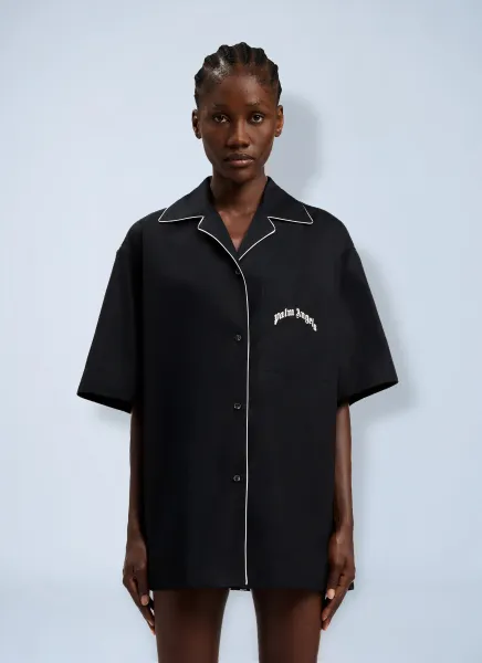 Curved Logo Bowling Shirt