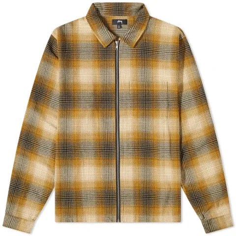 Jack Shadow Plaid Zip Shirt