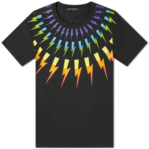 Rainbow Fair Isle Lightning Bolt Tee