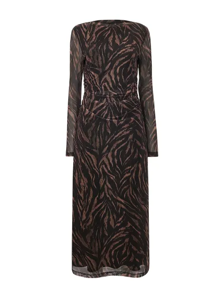 Whistles Abstract Zebra Mesh Dress