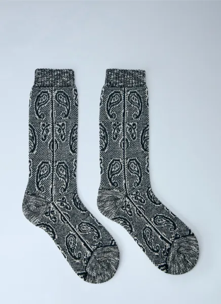 Dries Van Noten Paisley Knit Socks